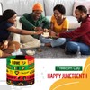 Skylety 120 Pcs Happy Juneteenth Rubber Bracelets Silicone Freedom Day