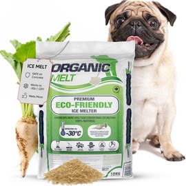 Ice Melt Safe for Concrete, Sidewalks, and Driveways – Pet-Friendly Snow Salt and Ice Melter – Organic Melt Granular De-Icing Product – Eco-Friendly, 10kg Bag (22 lbs)