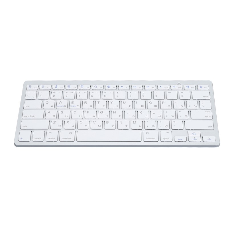 Ultra Thin Keyboard BT Wireless Splashing Proof Bilingual Language Keypad