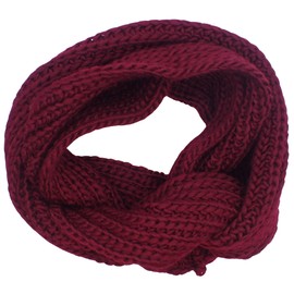 Topkids Accessories Looped Scarfs for Women and Men, Infinity Scarf, Ladies Scarf, Scarves for Women UK, Womens Scarf, Clothes for Women, Snood Scarf, Neck Warmer (Burgundy)