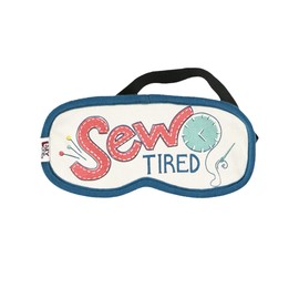 LazyOne Women's Cotton Face Mask for Sleep, Washable Sleeping Mask for Adults, Sewing (Sew Tired)