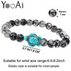 YooAi Turquoise Bracelet Turtle Bracelet Nature Stone Yoga Beads Bracelets