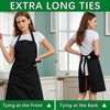 ARKBAODAN 2 PCS Bib Apron - Unisex Black Aprons 2