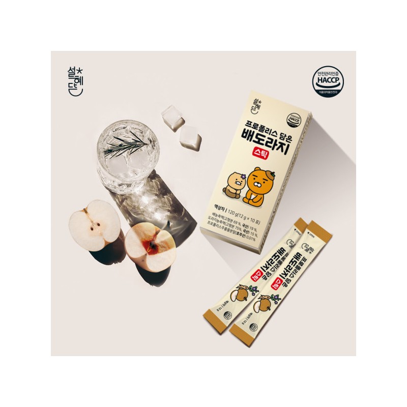 Seol Hye-dam Propolis-containing Pear Doraj Stick 30 packets x 1