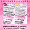 FADLASH Lash Clusters Extensions 200pcs Individual Lashes 10D 20D Mix