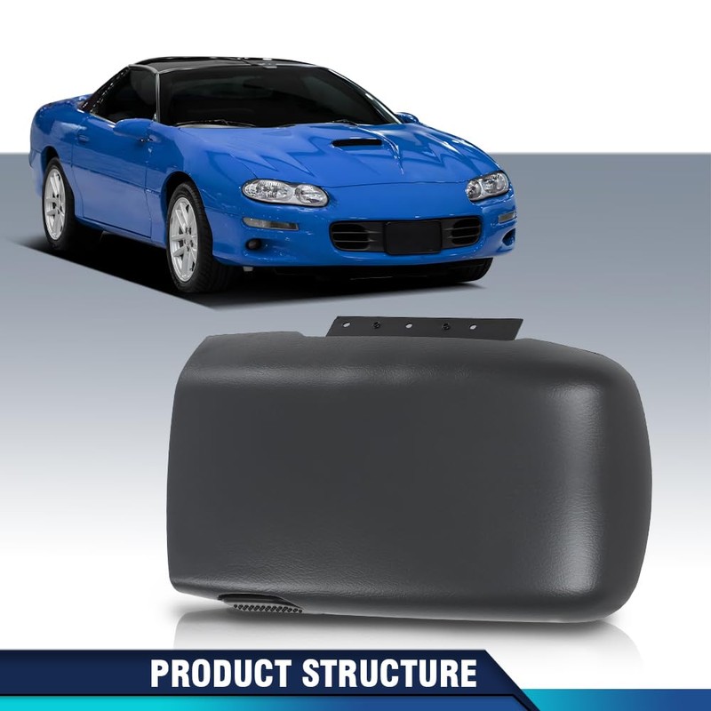 PIT66 Center Console Armrest Lid Cover Leather Beige Compatible with