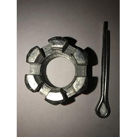 One Aftermarket Rotary Cutter Axle Bolt with Nut & Pin. Compatible/Replacement for Servis Rhino/Alamo. Replaces Codes: 00776211 00776212 00771620.