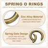 PATIKIL Metal Spring O Rings 19mm, 10 Pack Zinc Alloy