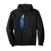 Schönes blaues Blumen-Design – blaue Motorhaube Pullover Hoodie