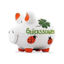 Flower Pig Lucky Pig Ceramic Money Box Medium
