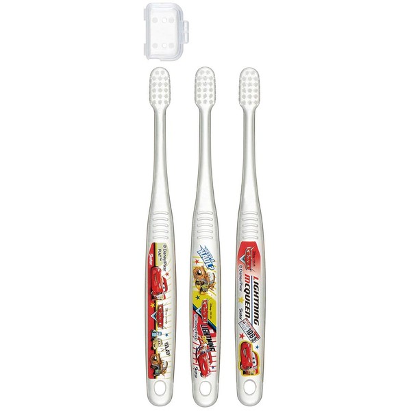 Skater TBCR5T Children's Toothbrush, Soft, Clear, 3 Pieces, For Toddlers Ages 3 - 5 Years Old, 3 Pieces