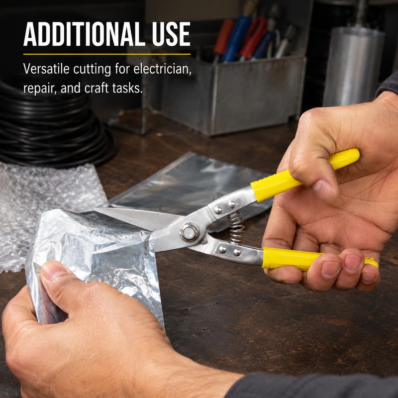 Heavy Duty Stainless Steel Cutting Scissors for Electrical & Workshop