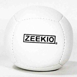 Zeekio Lunar Juggling Ball - 110g Professional UV Reactive 6 Panel Ball - Single Ball (Solid White)