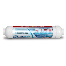 10-inch Universal Alkaline in-line Water Replacement Filter - PH Enhancer, and Re-Mineralizer – Post Filter for Under-Sink or Reverse Osmosis System - Restore Essential Minerals