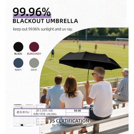 LILAC Umbrella Windproof Travel Umbrellas for Rain - Compact portable Easy Open Close, Durable heavy duty paraguas, Reflective Thread Design for Night Safety Men & Women 260T