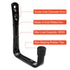 Newpop Pack of 6 Wall Hooks Garage Black Wall Mount