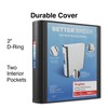 Staples Heavy-Duty 2-Inch D-Ring Binder, Black – Large Capacity 3-Ring