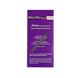 HiyaHiya Interchangeable Needle Tips 4 inch (10cm) Sharp Steel Size US 5 (3.75mm) HISSTINTIP4-5