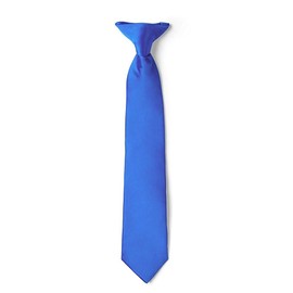FOMANN Mens Clip on Ties Solid Uniform Clip-on Neck Ties for Police and Security Pullaway Clip Ties (Royal Blue)