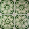 4.2x4.2 9 pcs Green Bouquet Talavera Mexican Tile