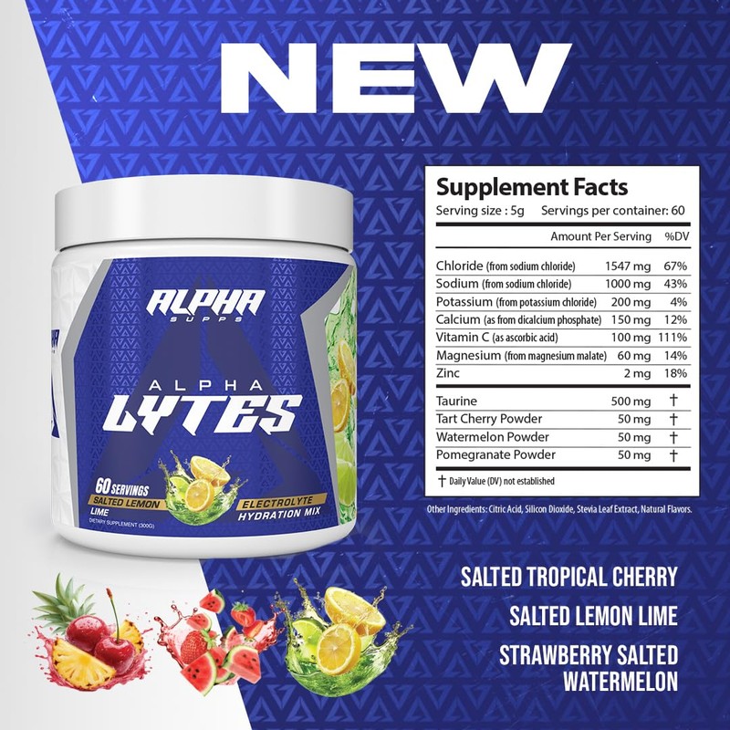 Alpha Lytes - Electrolyte Powder Daily Hydration Drink Mix -
