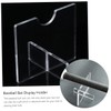 Totority 2pcs Acrylic Baseball Bat Display Holder Horizontal Desktop Rack