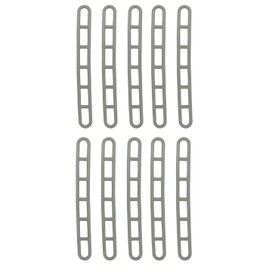 Pack of 10 Ladder Guylines for Awnings, Extra Strong, Robust, High Storm and Wind Resistance (22.5 cm, 6-Hole)
