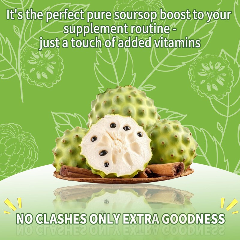 OALSE Soursop Graviola Gummies, Sour SOP Leaves & Fruit Extract