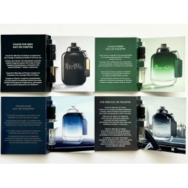 Coach MEN Cologne Collection Sample Spray Vials 4pc  Set