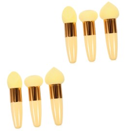 FRCOLOR 6pcs Makeup Sponge Applicators Wet Dry Cosmetic Puff Pens for Foundation Application for Home Salon Use Smooth Touch Beauty Accessories