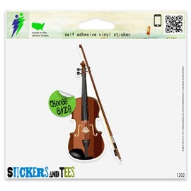 Violin Musical Instrument Band Vinyl Car Bumper Window Sticker 11" x 6"