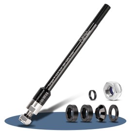 WingFly Steckachse mit Fahrrad Achsadapter, M12 160-178 mm Steckachse Adapter, Einstellbare Schaftlänge, Steckachse kompatibel mit den meisten Fahrradanhänger kupplungen (M12 x 1.5)