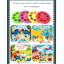 Pueri Projector Flashlight for Kids Toy 4 Stories Educational Toy