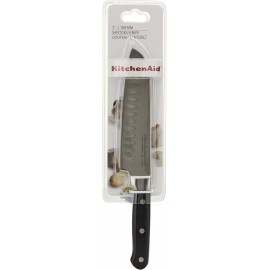 KitchenAid KKFTR7SKOB 7" Classic Forged Series Triple Rivet Santoku Knife, Black