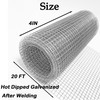 Hardware Cloth 1/4 inch 4inx20ft,Chicken Wire Mesh Fence,Galvanized After Welding