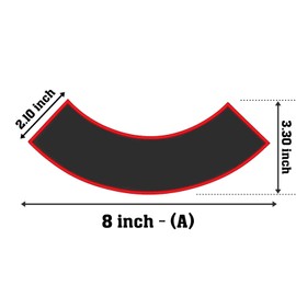 Custom Embroidered Side Rocker Vest Patch Motorcycle Biker Patch 8" (A)