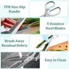 Lainballow Garlic Press & Herb Scissors Set, 6 Pcs Kitchen