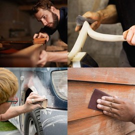 36PCS Sandpaper, Premium Wet Dry Waterproof Sand Paper, 400 to 3000 Assorted Grit Sanding Paper for Wood Furniture Finishing, Metal Sanding and Automotive Polishing(9 x 3.6 Inches)