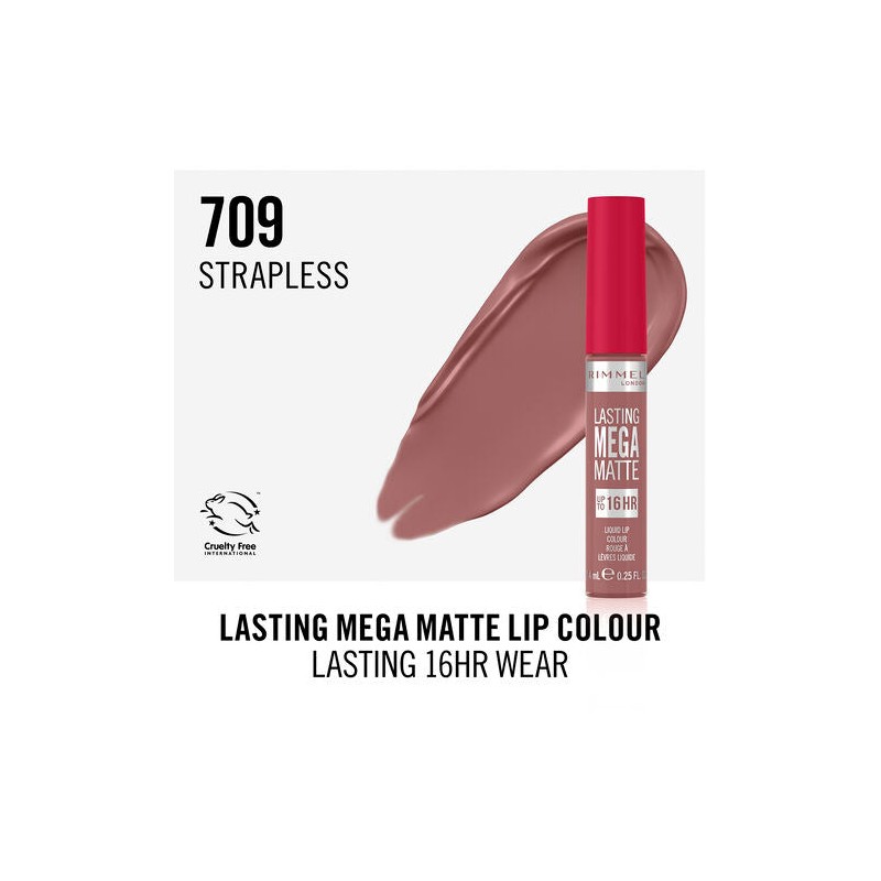 Rimmel Lasting Mega Matte Liquid Lipstick 709 Strapless