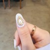 Pearl brooch handmade nail tip - natural / 진주 브로치