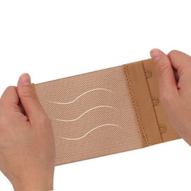 YARBAR Bra Extender Bra Extension Hook, 4 Tiers, Elastic Bra, Extension Hook, Women's, Bra Hook, Adjustable, Set of 3 4 Tiers Beige, Hook Distance: 0.75 inches (1.9 cm), Free size