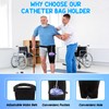 Catheter Leg Bag Holder with Adjustable Waist Belt, Non-Slip Secure