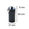 Pill Box Black 68 x 31 mm Pill Box Key