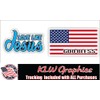 Love Like Jesus God Bless American Flag Light Blue Black