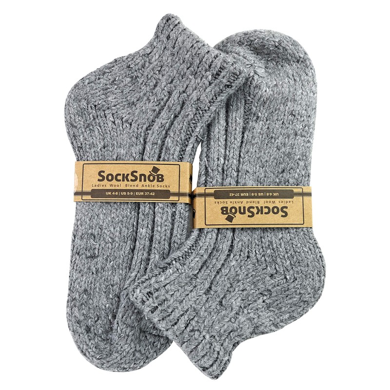 sock snob Damen Winter Bunt Gestrickt Kurz Norweger Style Wollsocken