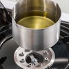 304 Stainless Steel Butter Warmer Pot 125ML Capacity Wooden Handle