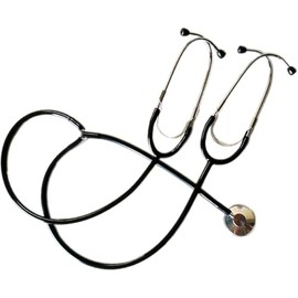 Single Head Teaching Stethoscope for Medical Training Nurse Adults Kids Black||HN100