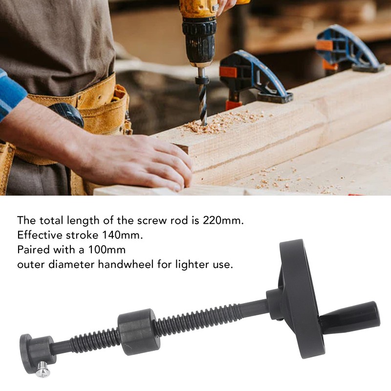 Workbench Vise Screw T16x220MM Self Locking Good Bearing Fixture with
