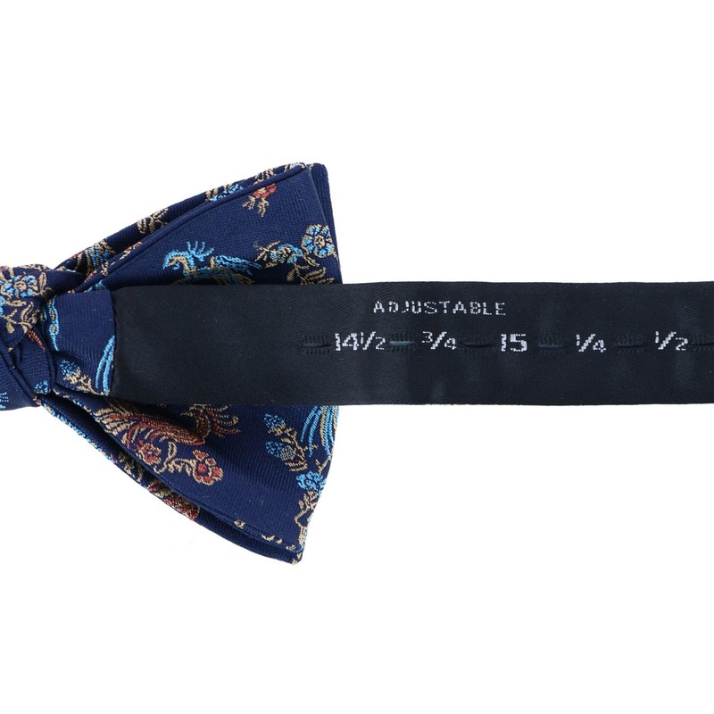 Trafalgar Pajarita de seda para hombre Birds of Prosperity, Azul