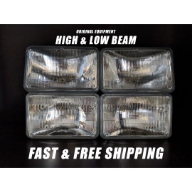 Vintage Original Parts OE Front Halogen Headlight Bulb Ford LTD Crown Victoria 87-91 High Low Beam x4